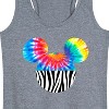 Women's - Disney - Tie Dye Zebra Fill Graphic Racerback Tank - 2 of 4