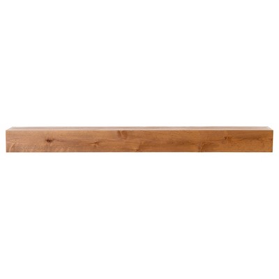 Modern Ember Tipton Floating Alder Wood Fireplace Mantel Shelf