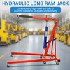 Long Ram Hydraulic Jack, 8 Tons/17636 Lbs Capacity Long Ram Jack with Manual Cherry Picker Handle, Single Piston Pump and Clevis Base for Garage - 2 of 4