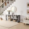 KIGFTSOD 70.87'' 3-Tier Industrial Console Table - Narrow Long Entry Table with Storage for Entryway, Living Room, Foyer, Hallway - 4 of 4