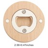 Unique Bargains Bottle Opener Magnetic Beech Wood Light Brown 2.56"x0.47" 1 Pcs - 3 of 4