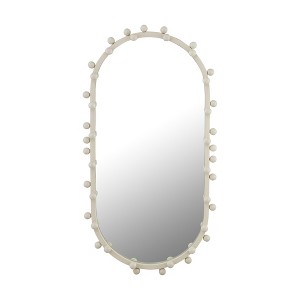 TOV FurnitureBubbles Ivory Oval Wall Mirror (17"X31.5"-22.6"X42") Ivory - 1 of 4