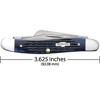 Case XX Rogers Corn Cob Jig Blue Bone Medium Stockman Pocket Knife with Spey Blade - 3 of 4