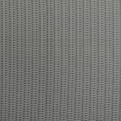 Bradenton 32" Square Gray Tempered Glass Top Outdoor Wicker Coffee Table