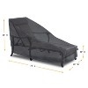Summerset Shield Chaise Lounge Cover Ultimate Protection for Your Outdoor Furniture 73" x 28" x 18"/22.5"/37" Mercury - 2 of 4