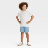 Boys' Short Sleeve Shark Graphic T-Shirt - Cat & Jack™ Light Gray - 4 of 4