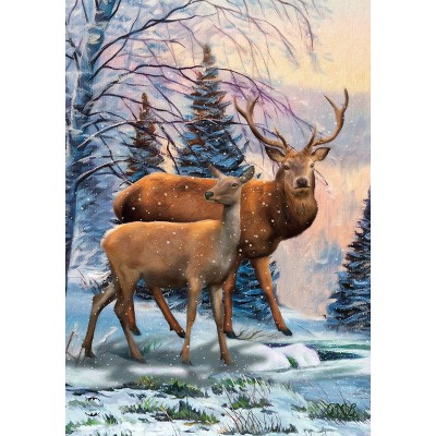 Briarwood Lane Winter Garden Flag 12x18 For Outdoor Winter Deer Scene For Winter Garden Flag Flags For Outside