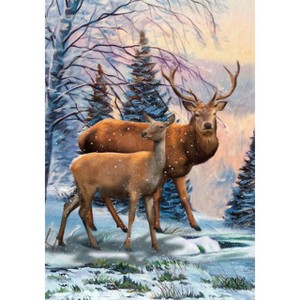 Briarwood Lane Winter Garden Flag 12x18 For Outdoor Winter Deer Scene For Winter Garden Flag Flags For Outside - 1 of 4
