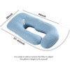 LISM Pregnancy Pillows for Sleeping,Full Body Maternity Pillow with Removable - 3 of 4