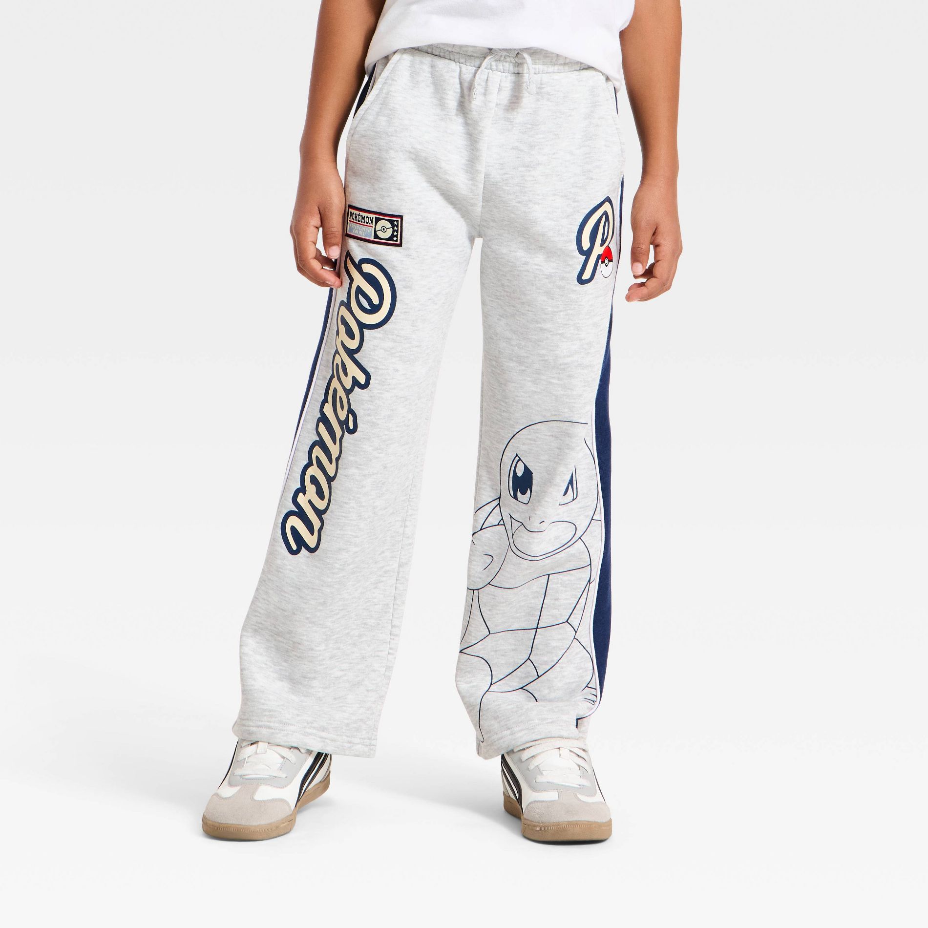 Boys' Pokemon Squirtle Fleece Sweatpants - Gray