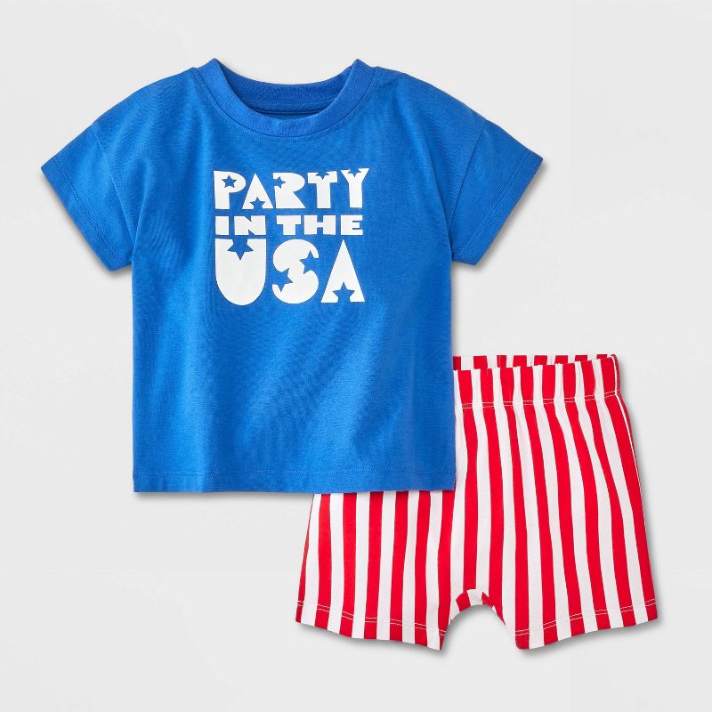 Baby Boys' Graphic T-Shirt & Shorts Set - Cat & Jack™, 1 of 6