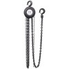Chain Hoist 1 Ton/2,200 Lbs Capacity Industrial Grade Steel Structures with 2 Hooks for Garage Factory Dock Black One Size - 2 of 4