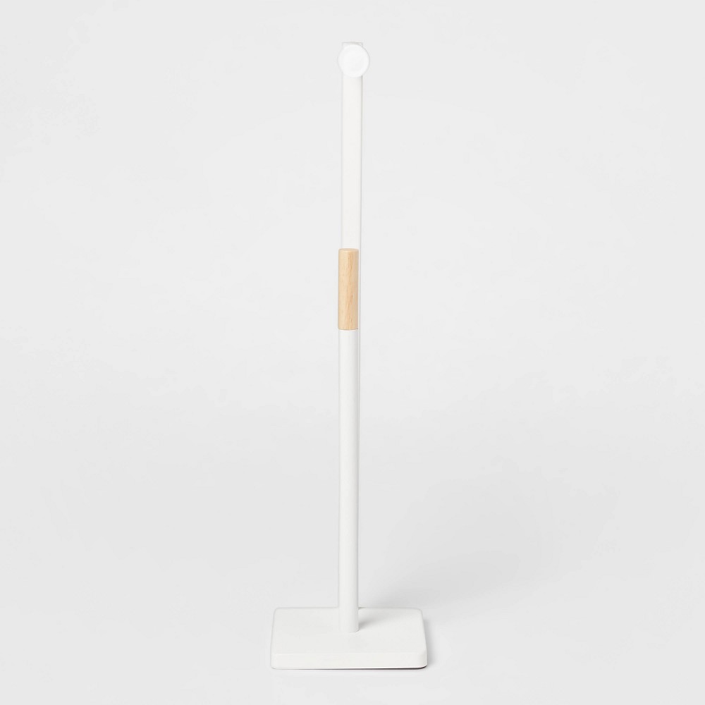 Photos - Toilet Paper Holder Freestanding  Matte White - Brightroom™