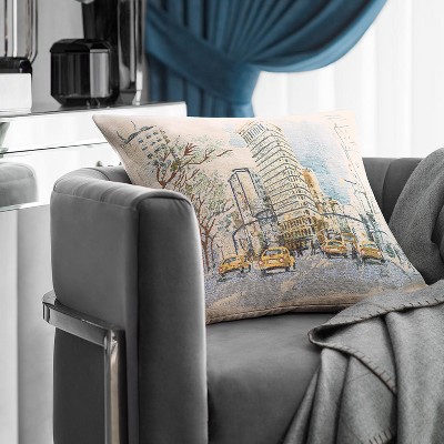 Togas Midtown Blue Decorative Pillow