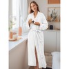 PAVILIA Women Waffle Knit  Robe, Soft Cozy Breathable Lightweight Long Bathrobe with Pockets for Shower Spa House - 4 of 4