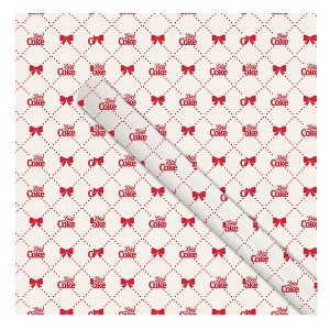 Coca-Cola Diet Coke Holiday Wrapping Paper White - 1 of 3