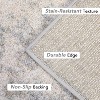Acekool Runner Rug Modern Abstract Shag Low Pile Non Shedding Fade Stain Resistant Soft Accent Carpet for Hallway Bedroom Entryway - 4 of 4