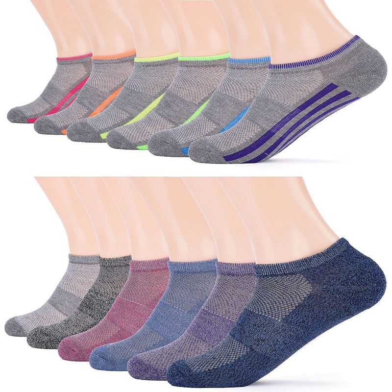 Gallery Seven Womens No-Show Athletic Sport Socks 12 Pack,Size: 9-11, 1 of 4