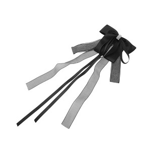 Unique Bargains Fashion Bow Ribbon Hair Clips Hairdo Clip 1 Pc - 1 of 4