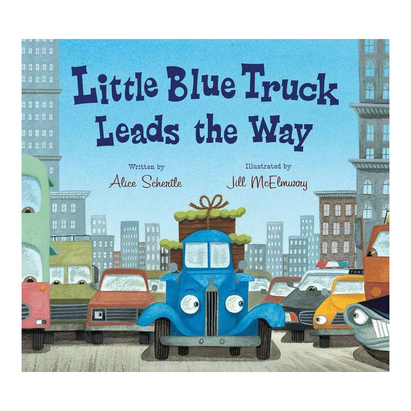 Little Blue Truck Leads the Way ( Little Blue Truck) by Alice Schertle (Board Book), 1 of 4
