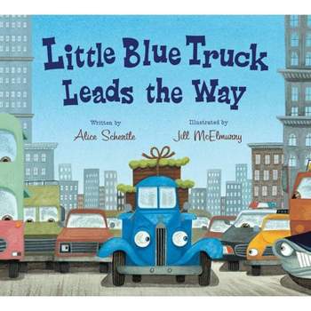 Little Blue Truck Leads the Way ( Little Blue Truck) by Alice Schertle (Board Book)