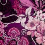 dark berry rose paisley