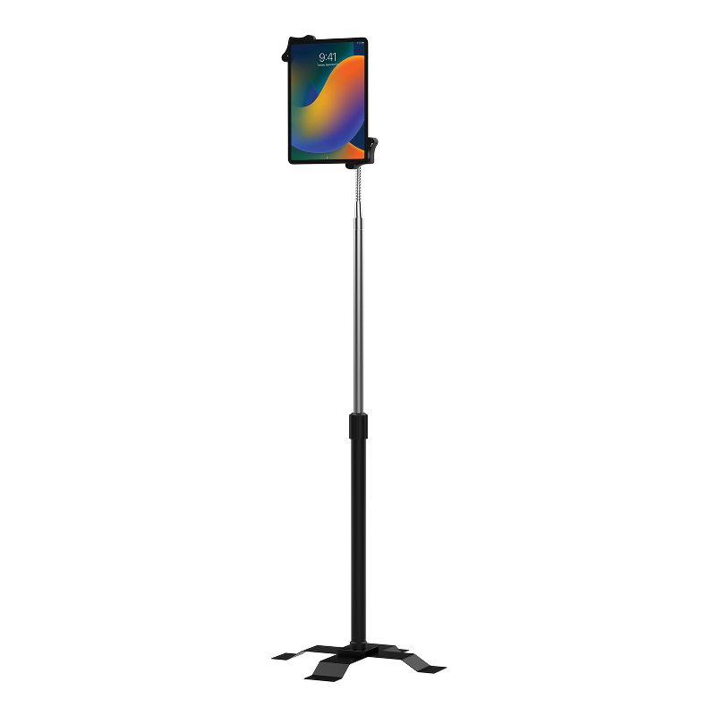 CTA Digital® Height-Adjustable Gooseneck Floor Stand for 7-In. to 13-In. Tablets, 1 of 11