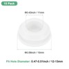 Unique Bargains Silicone Rubber Corrosion-Resistant Nap-in Locking Hole Plugs White - 3 of 4