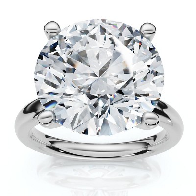 Pompeii3 Certified 9Ct Aurora Solitaire Diamond Engagement Ring 14k Gold or Pt Lab Created