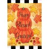 Briarwood Lane Happy Blessed Grateful Autumn House Flag Leaves Inspirational Fall 28" x 40" - 3 of 4