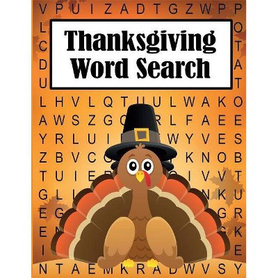 Thanksgiving Word Search - Large Print by  Dylanna Press (Paperback)