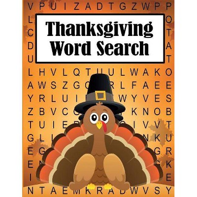 Thanksgiving Word Search - Large Print by  Dylanna Press (Paperback)