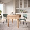 Jofran,Contemporary Modern Faux Leather Split-Back Upholstered Dining Chair (Set of 2) - 2 of 4