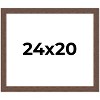 PosterPalooza | 24x20 Wide Barnwood Picture Frame, UV Acrylic, 6 Finishes - Grey, Brown, White, and Black - 2 of 4