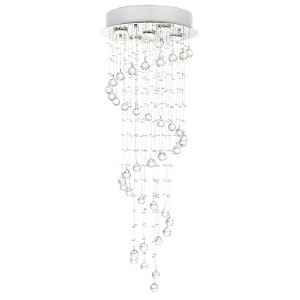 CWI Lighting Spiral 5 Light Flush Mount With Chrome Finish - 1 of 4