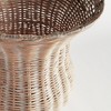 Plum & Post Chesapeake Rattan Footed Urn Tall - Whitewash - 4 of 4