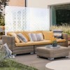 DSVIMOY Outdoor & Indoor Privacy Screen, Freestanding Decorative Privacy Screen for Deck Balcony Patio, White, 48"*76"*16" - 4 of 4