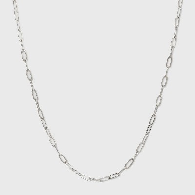 Womens Mens Jewellery Mens Necklaces BCBGMAXAZRIA Braided Silver Multiple Chain Necklace in Metallic 