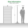 1-Piece Wide Edged Black Galvanized Sheet Screen Outdoor Metal Screen Decorative Art Panel - 4 of 4