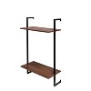 3 Tier and 2 Tier Bathroom Shelves Metal, Wood Hanging Storage Bookshelf - 3 of 4