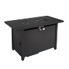 25'' H x 42'' W Steel Outdoor Fire Pit Table with Lid - 3 of 4
