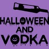 Women's Design By Humans Halloween and Vodka By melcu Racerback Tank Top - 2 of 3