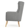 GDFStudio Evie Mid-Century Modern Fabric Tufted Club Chair with Splayed Legs - 4 of 4