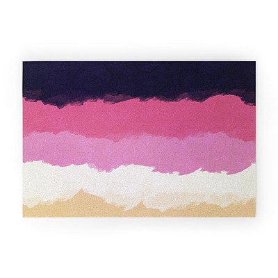 Alisa Galitsyna Abstract Sunset Sky Blush 30" x 20" Welcome Mat - Society6