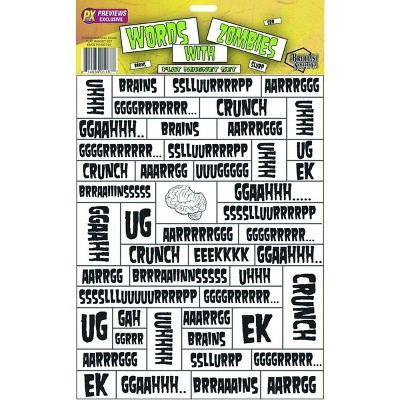 EMCE Toys Words With Zombies Refrigeration Magnet Set