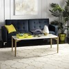 Rue Rectangle Coffee Table - White/Oak - Safavieh - 2 of 4