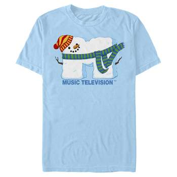 Men's MTV Christmas Snowman Logo T-Shirt