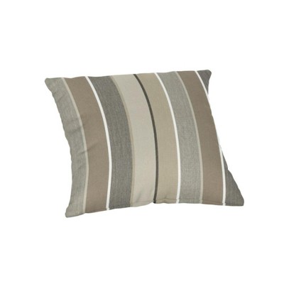 Casual Cushion Patterned Sunbrella Fabric 1-Piece Indoor/Outdoor Square Throw Pillow,15"W x 15"L