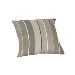 Casual Cushion Patterned Sunbrella Fabric 1-Piece Indoor/Outdoor Square Throw Pillow,15"W x 15"L - 1 of 4