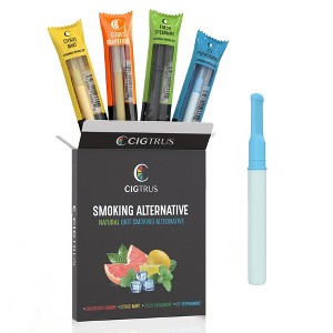 Cigtrus Oral Fixation Flavored Air Inhaler, Herbal Oil Pen, Natural Habit Replacement, Stress Relief, Variety Pack - 4 Flavors - 1 of 4
